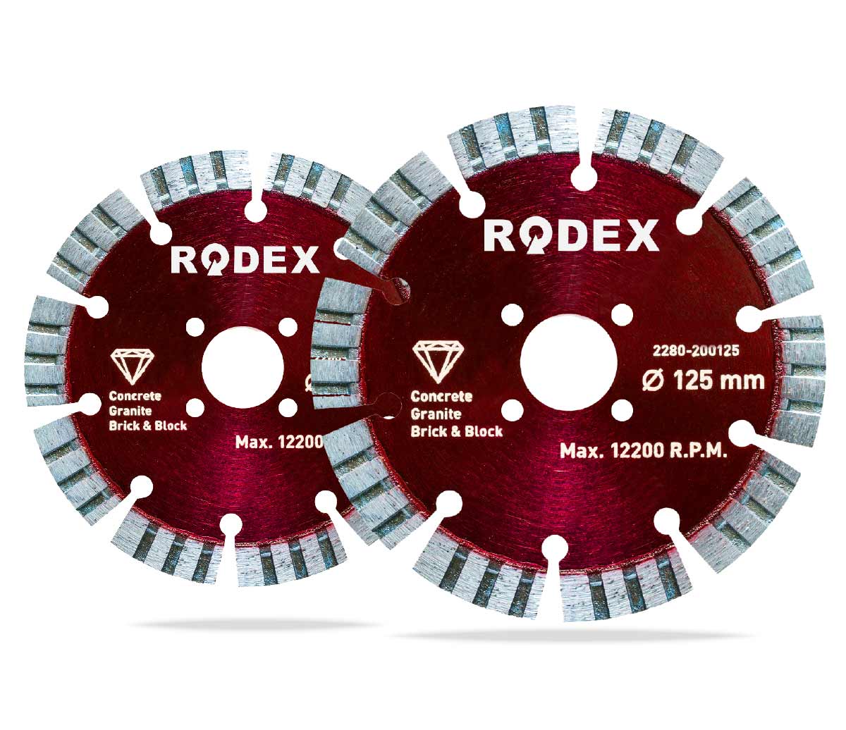 TURBO DIAMOND CUTTING DISC WITH LASER WELDED SEGMENTS