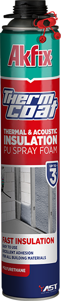 Thermcoat Thermal & Acoustic Insulation Pu Spray Foam (Gun Use)